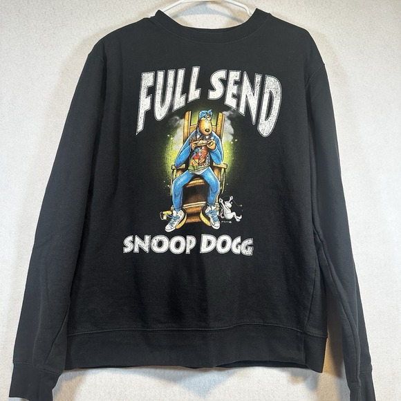 Full‎ Send Garphic Snoop Dogg Mens Long Sleeve Sweatshirt Size Medium Nelk Boys - Picture 1 of 7